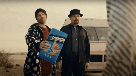 Super Bowl ad 2023 Breaking Bad: Walter White and Jesse Pinkman. “PopCorners’ desire to create a genuine extension of the franchise and a campaign that would excite ‘Breaking Bad’ fans is what brought us back for this Super Bowl commercial,” said Cranston. “Walt would’ve been immediately drawn to the basic ingredients in ...